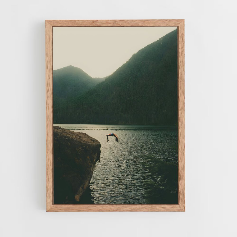 Poster Cliff de diving – affiche Plongeon de falaise (vue 4)